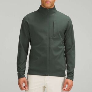 Lululemon Men Sojourn Jacket Green Performance Zip Jacket XXL Travel Athleisure